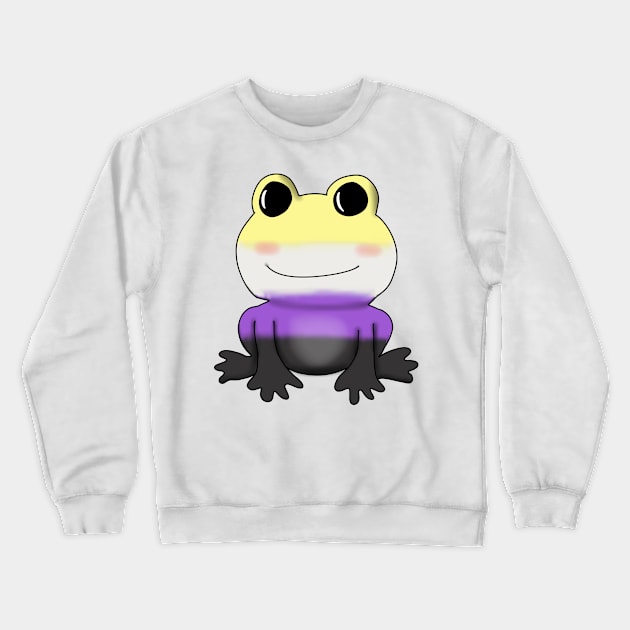 Nonbinary Frog Crewneck Sweatshirt by Becky-Marie